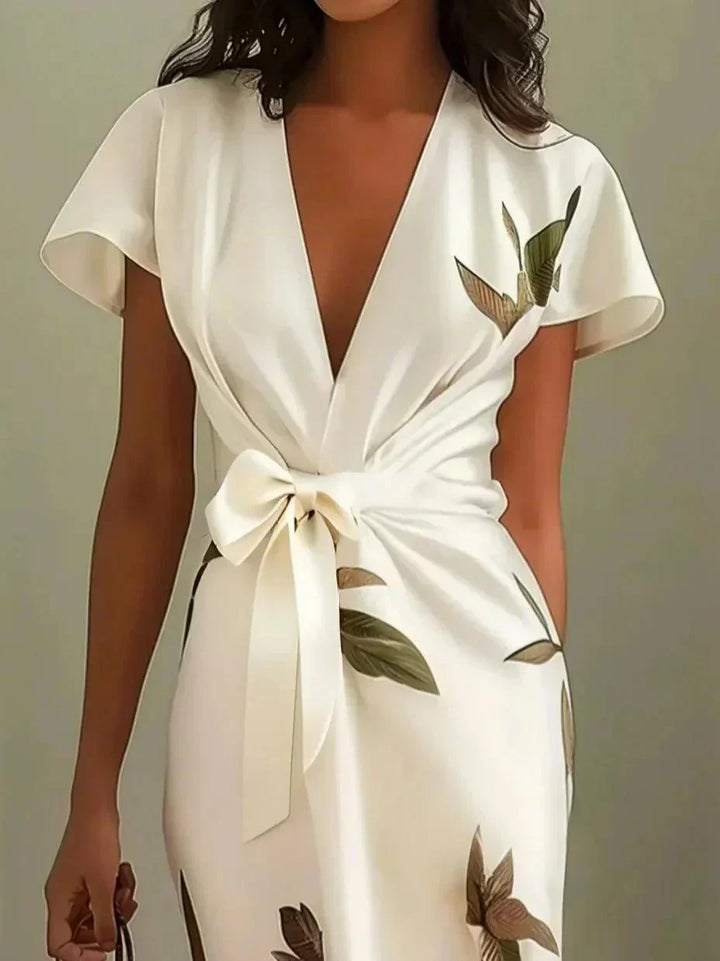 Ruby - Robe Florale Enveloppante Intemporelle