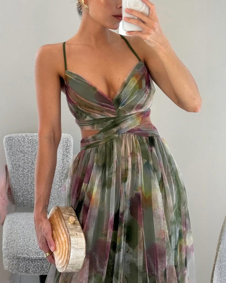 Bella - Robe Maxi Florale Élégante