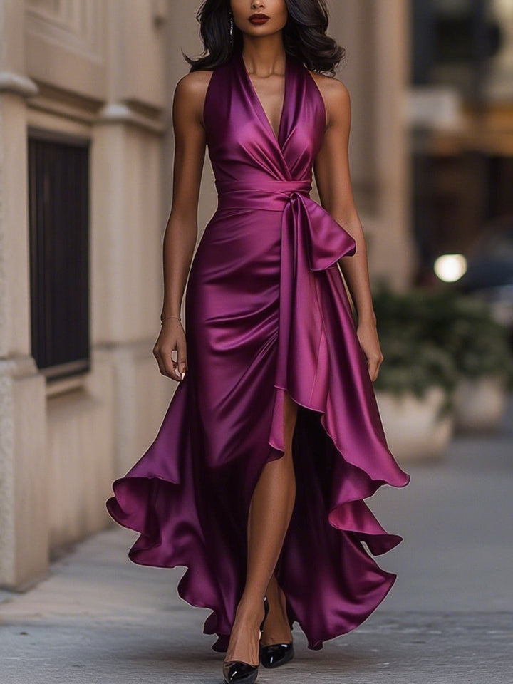 Amelya - Robe Maxi Wrap de Soirée