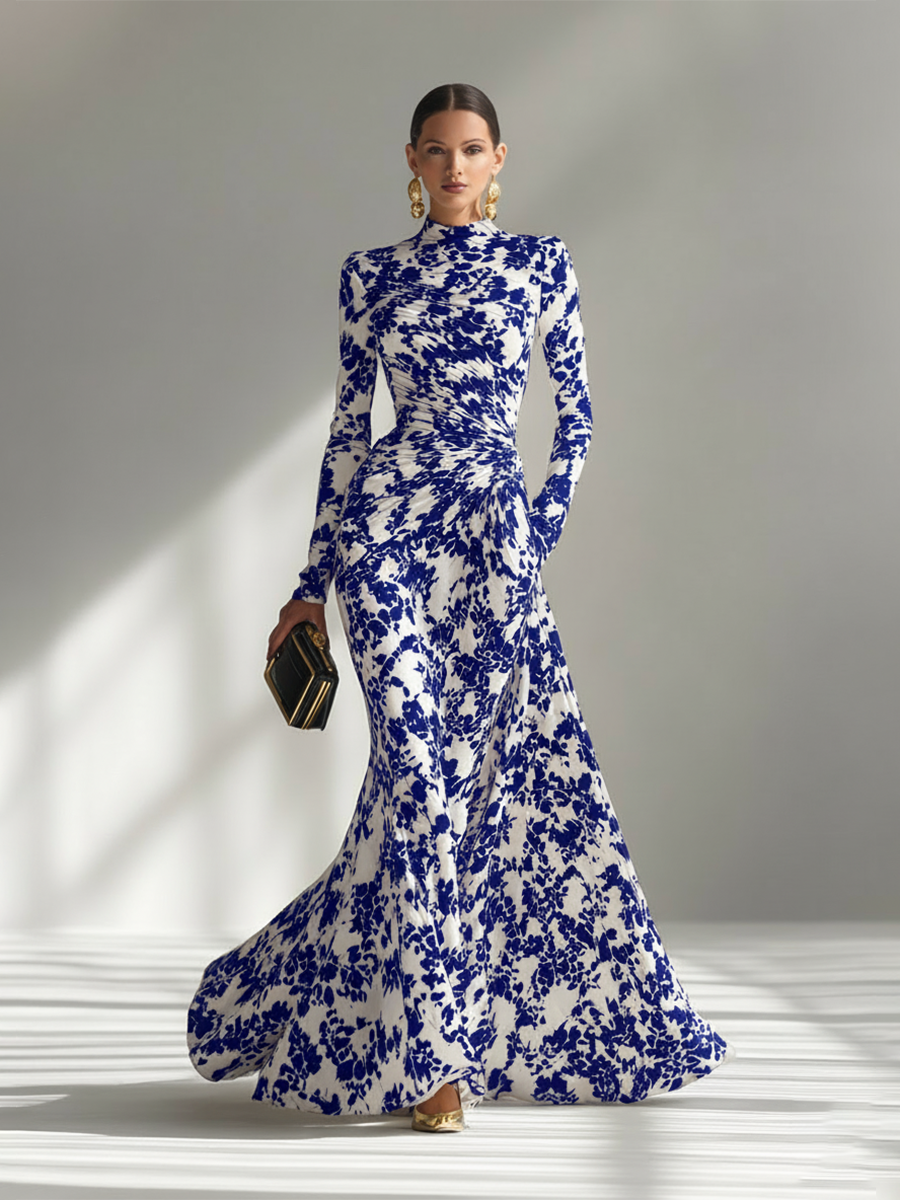 Robe portefeuille rayée noir et blanc