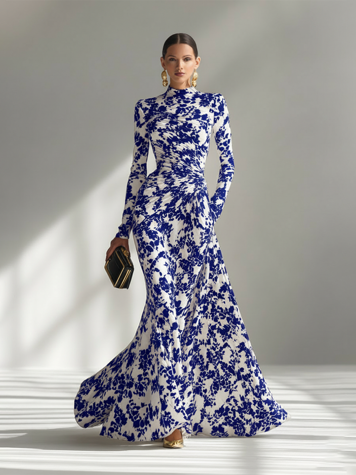 Robe portefeuille rayée noir et blanc