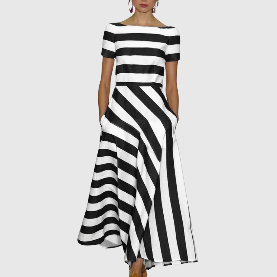 Delora | Robe Rayée Légère et Fluide
