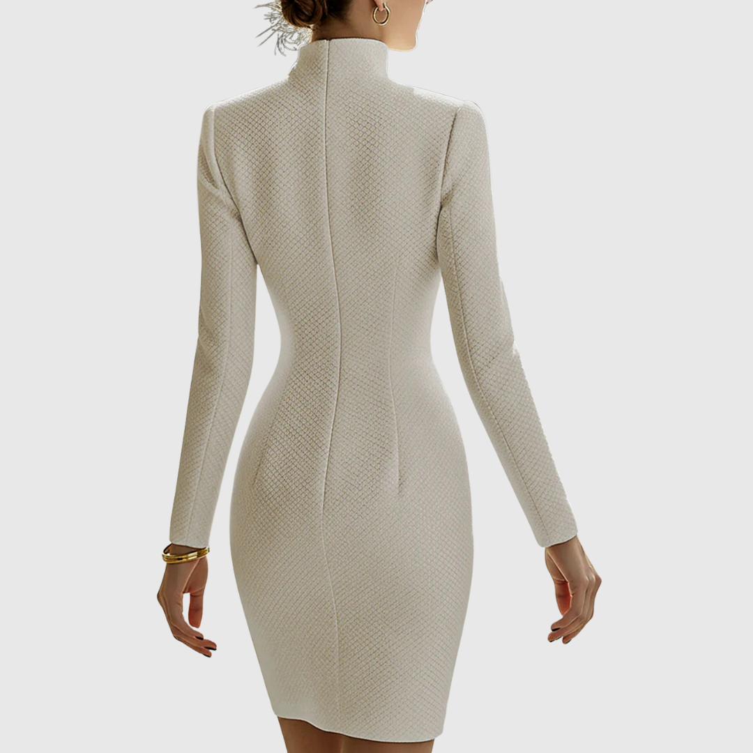 Harriet | Robe Mini en Cuir Silhouette Sablier