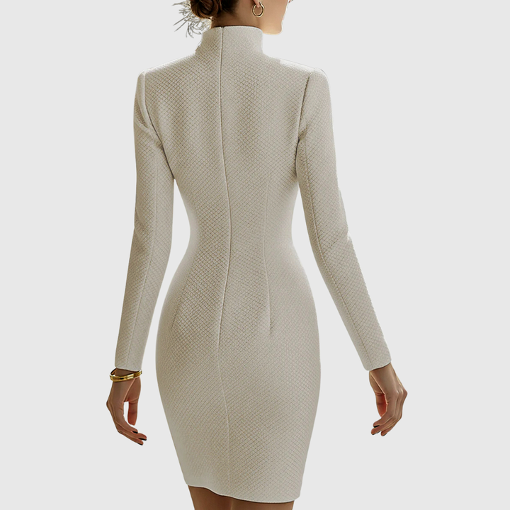 Harriet | Robe Mini en Cuir Silhouette Sablier