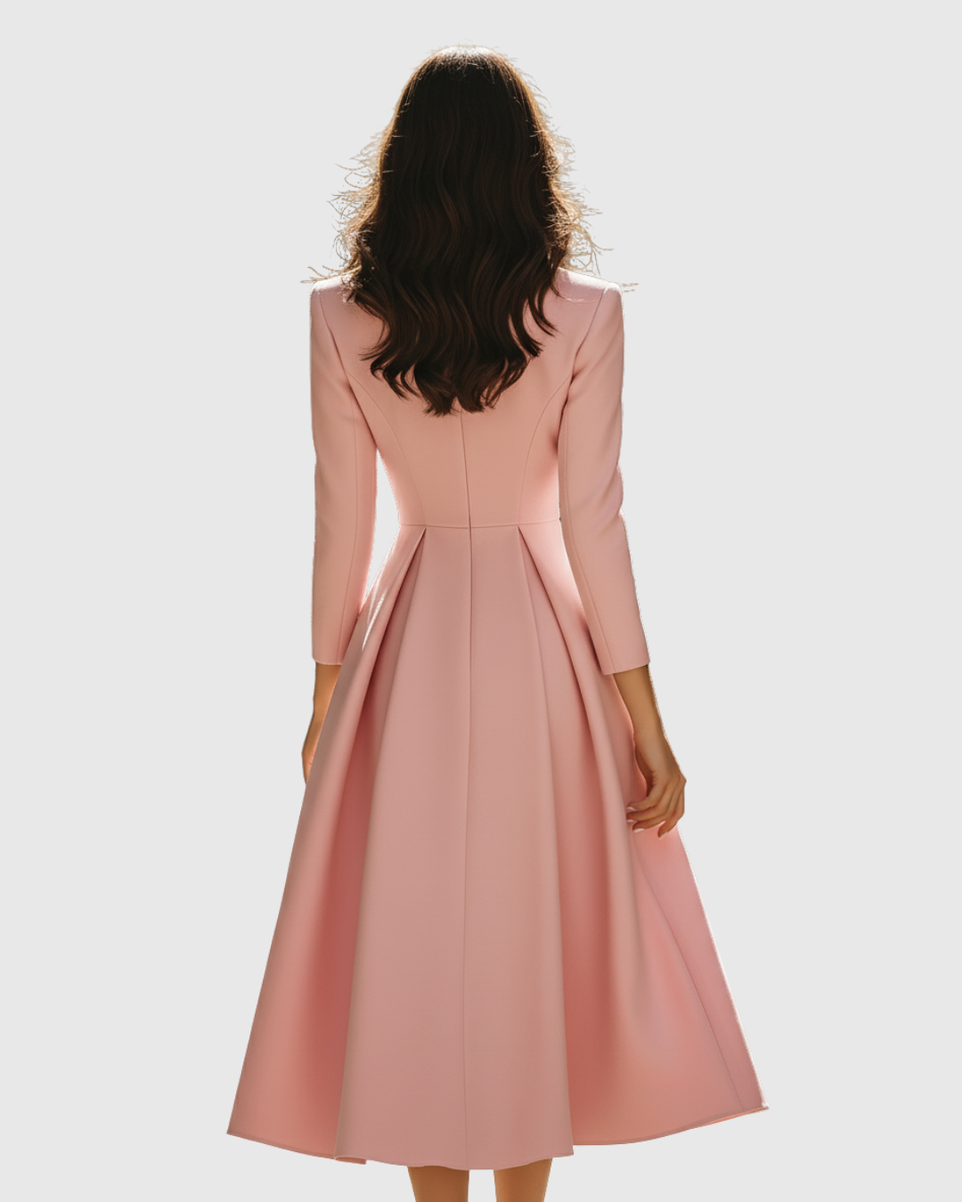 Ceryth - Robe Midi Blazer Plissée Élégante