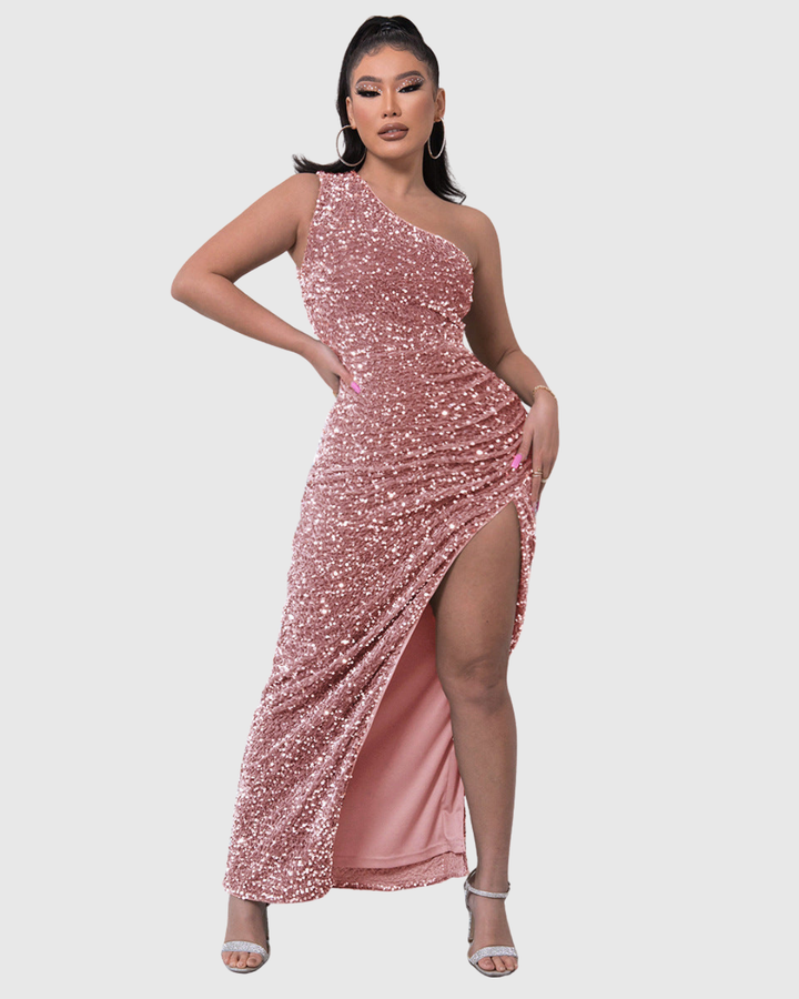 Lillian | Robe de Soirée Luxe À Une Épaule