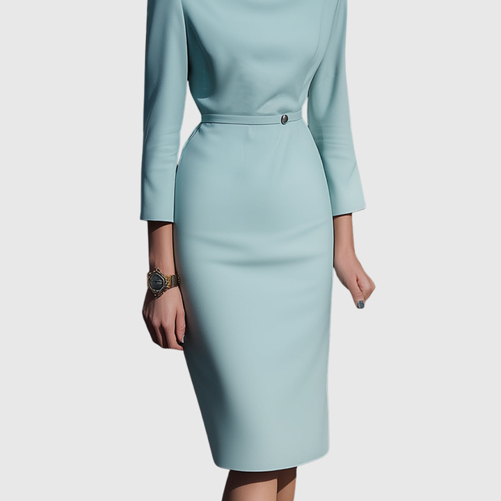 Alice - Robe Midi Crayon Drapée