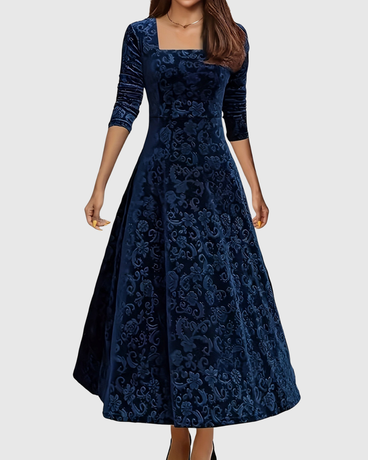 Vespera | Robe Midi Florale Élégante
