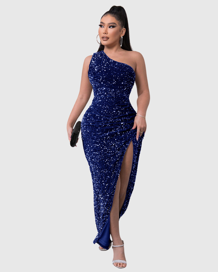 Lillian | Robe de Soirée Luxe À Une Épaule