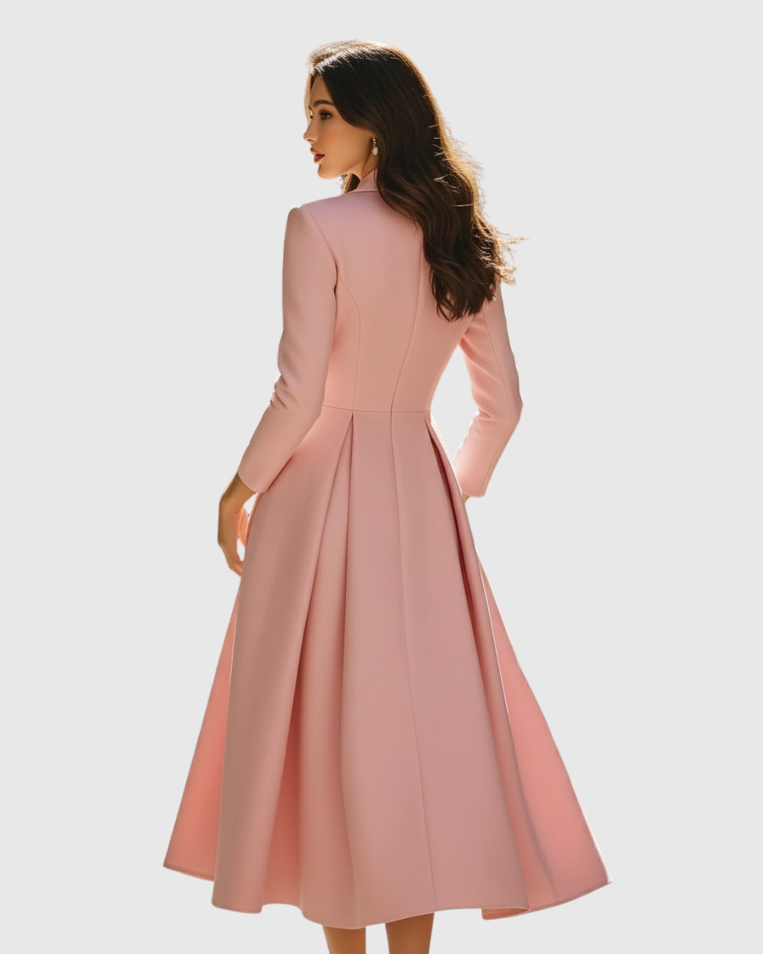 Ceryth - Robe Midi Blazer Plissée Élégante