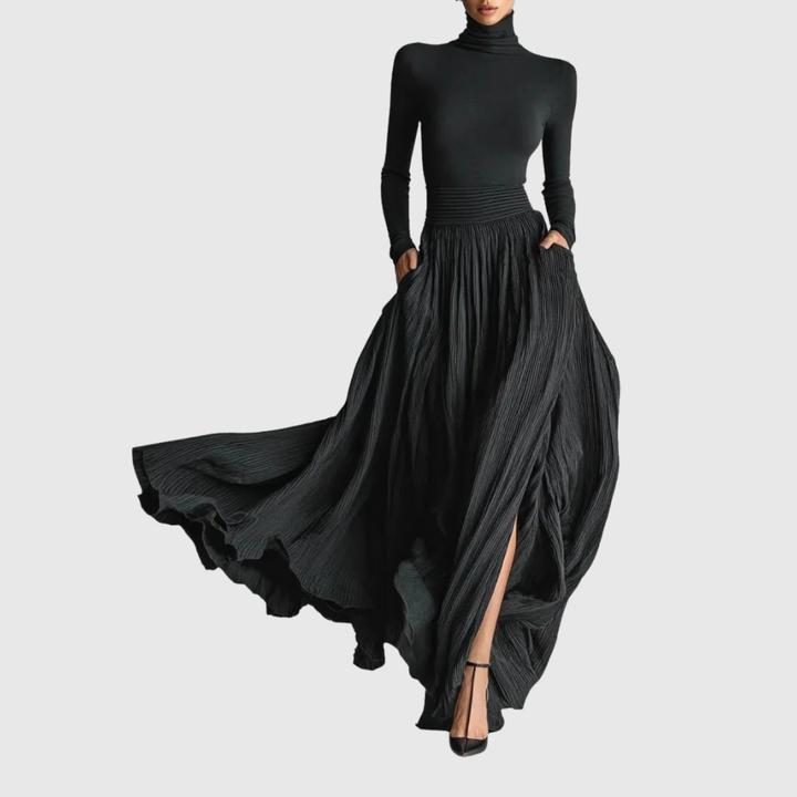 Cerynn | Jupe Maxi Taille Haute Plus Chemisier