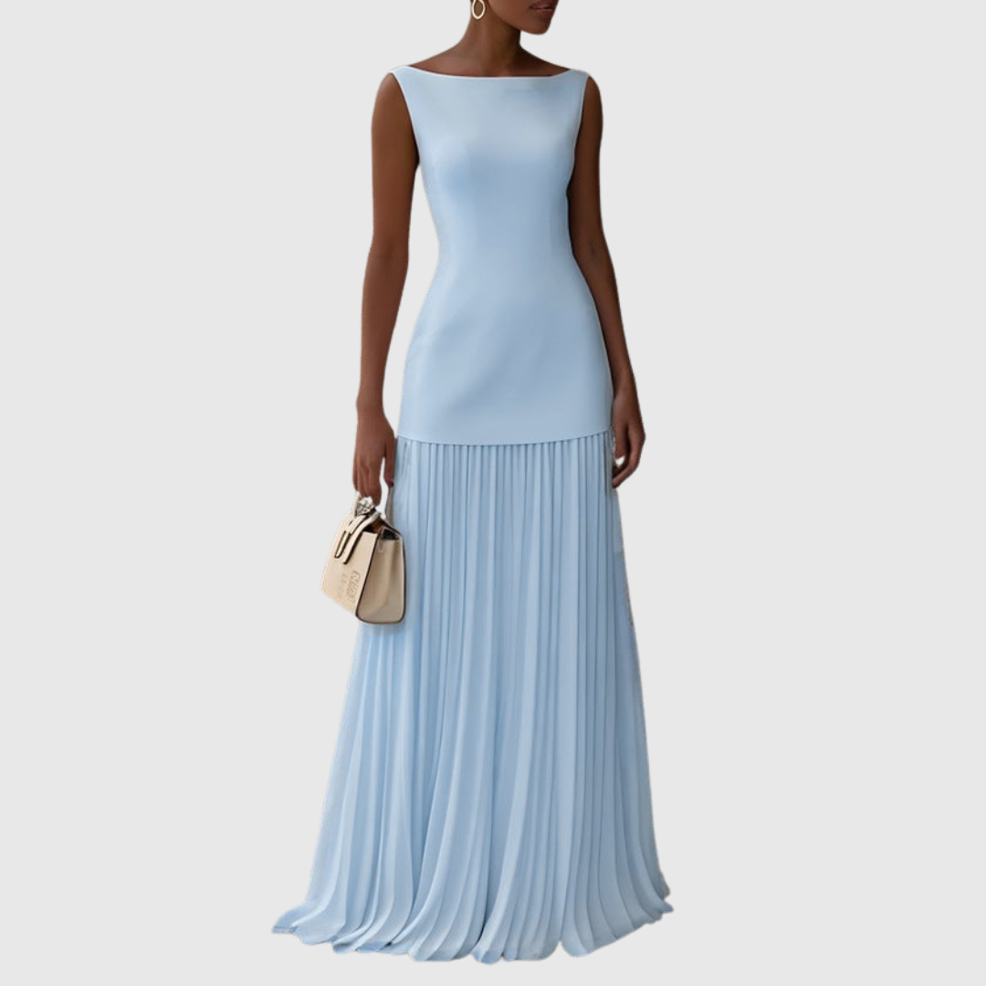 Rowina | Robe sans manches avec plis fluides