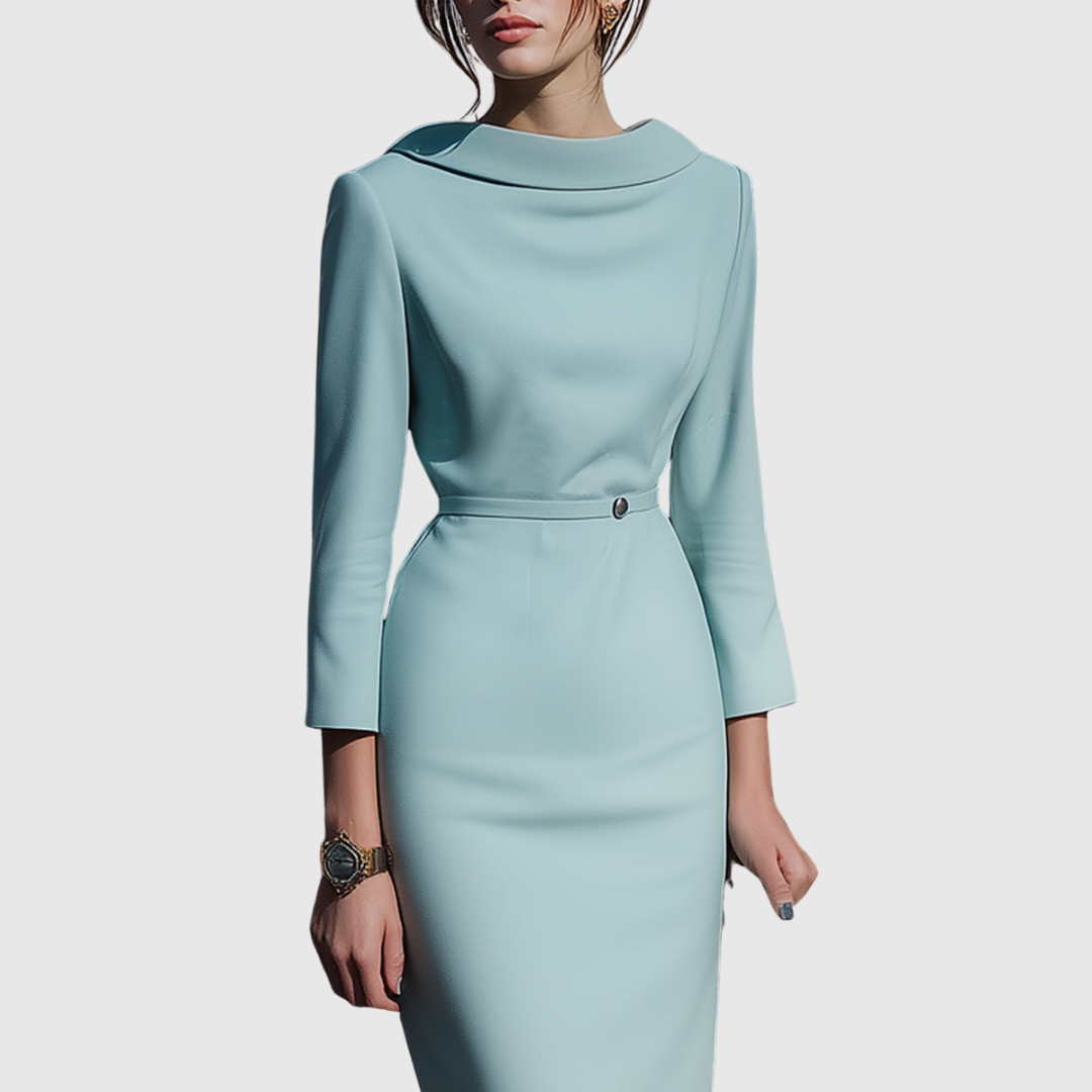 Alice - Robe Midi Crayon Drapée