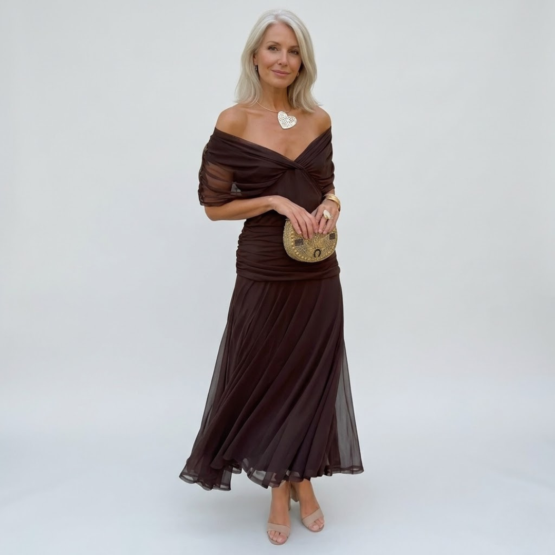 Freya - Robe Fleurie Fluide à Col V