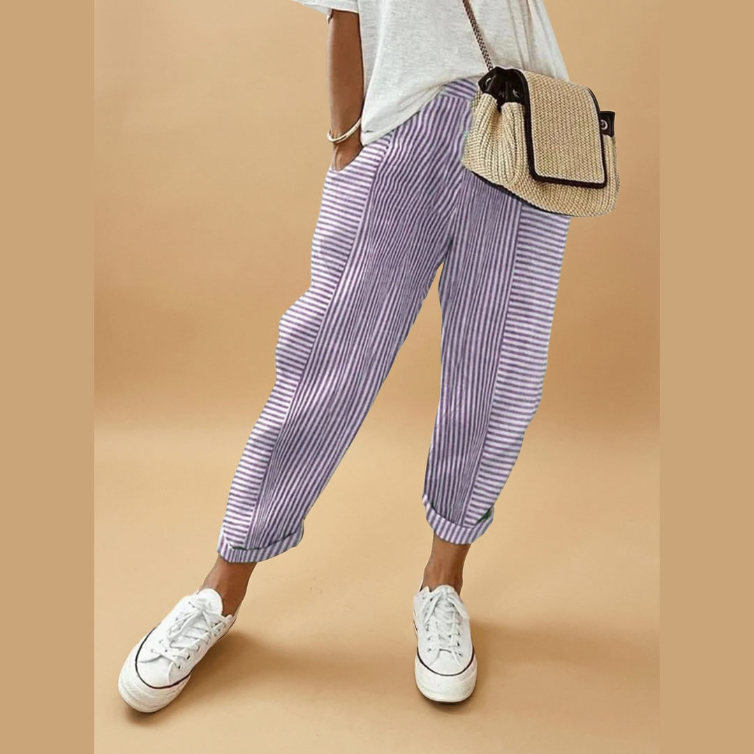Clara | Pantalon rayé