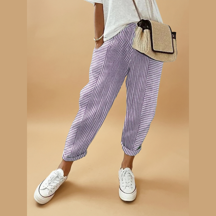 Clara | Pantalon rayé