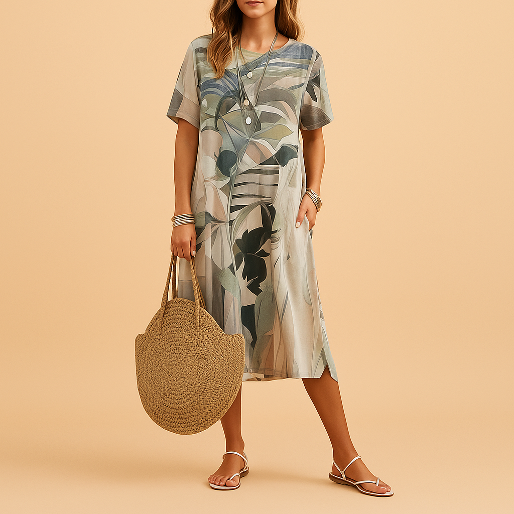 Ophélie™ | Robe Artistique Imprimée