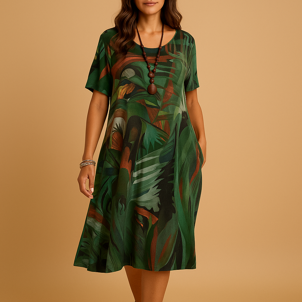 Ophélie™ | Robe Artistique Imprimée