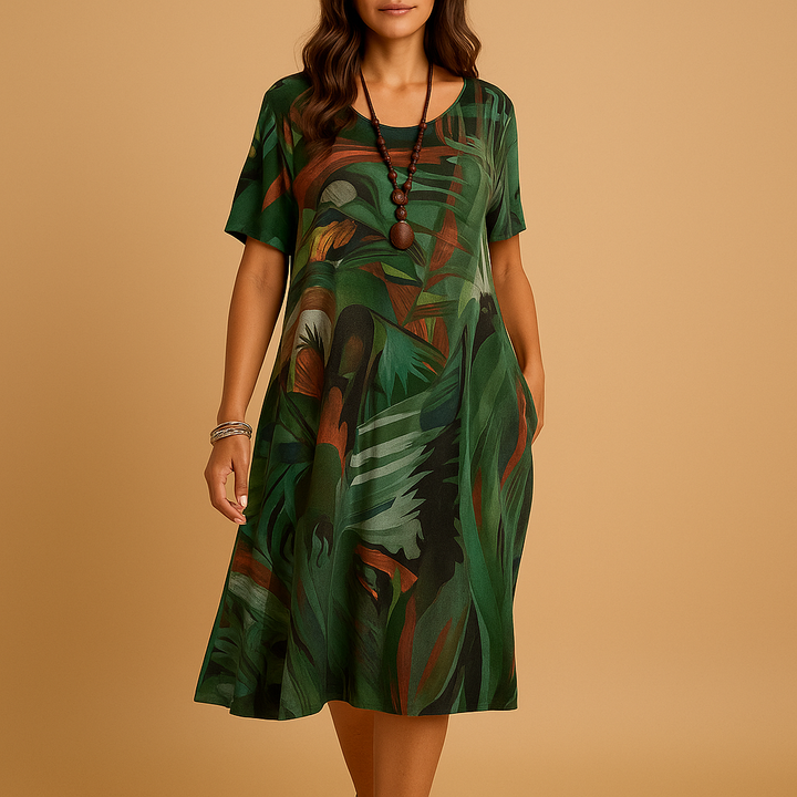 Ophélie™ | Robe Artistique Imprimée