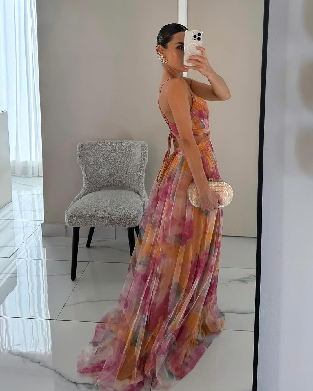 Bella - Robe Maxi Florale Élégante