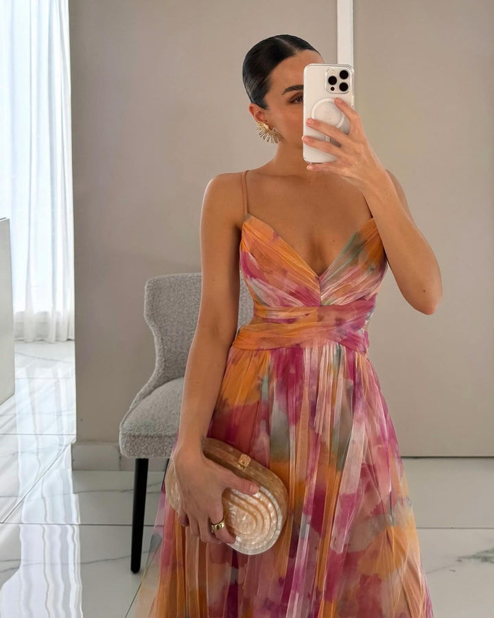 Bella - Robe Maxi Florale Élégante