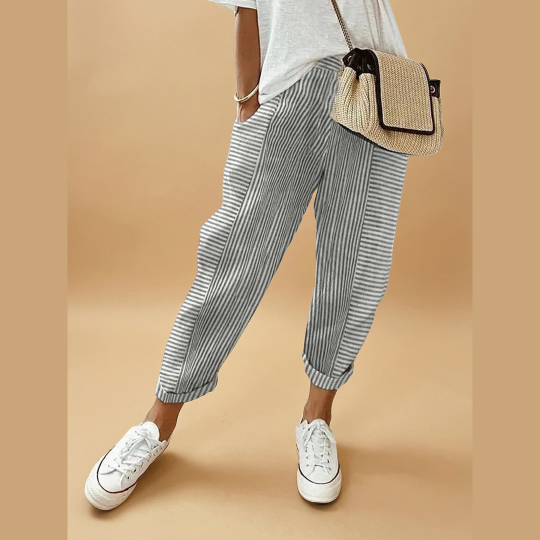 Clara | Pantalon rayé