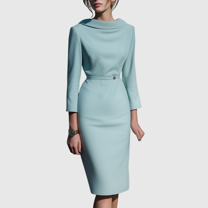 Alice - Robe Midi Crayon Drapée
