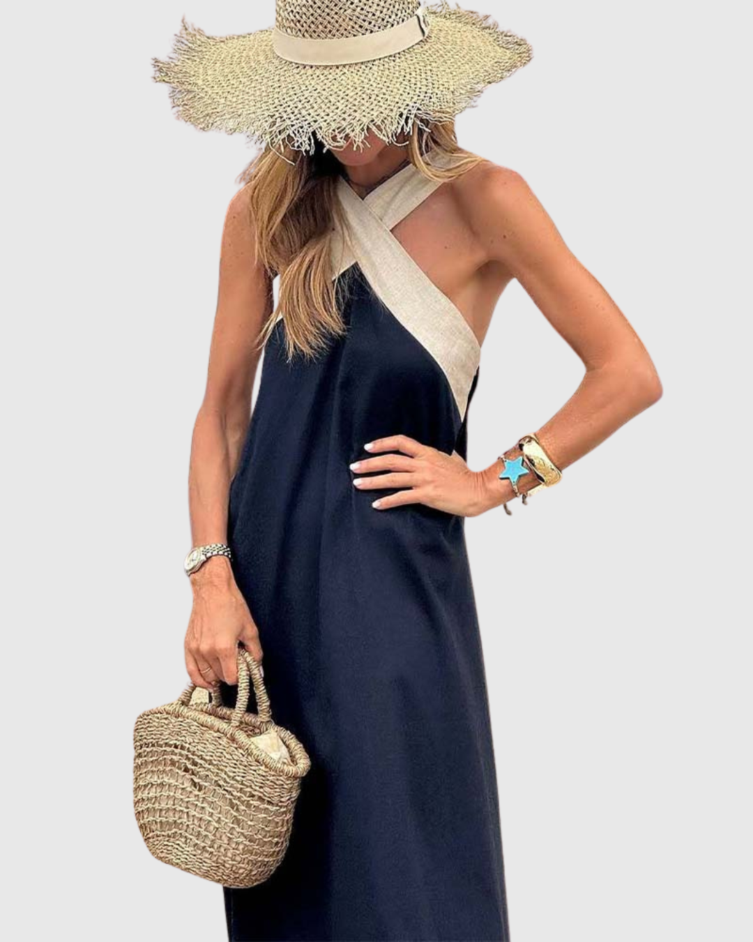 Orella | Robe à Col Croisé
