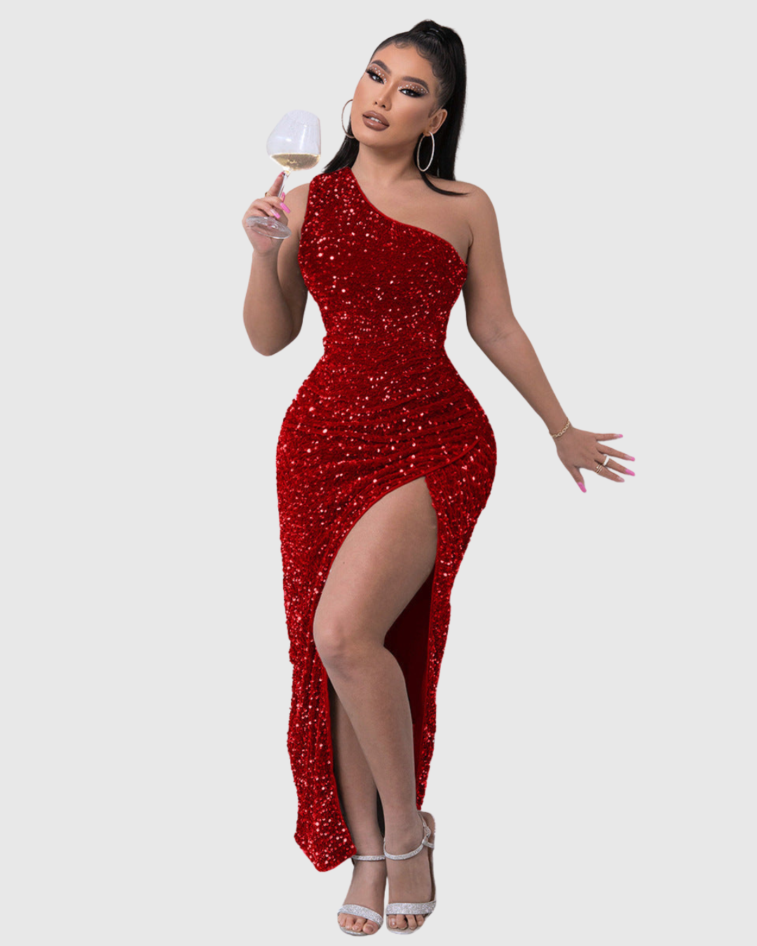 Lillian | Robe de Soirée Luxe À Une Épaule