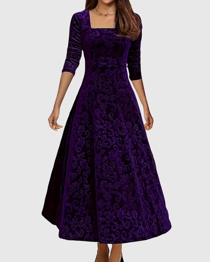 Vespera | Robe Midi Florale Élégante