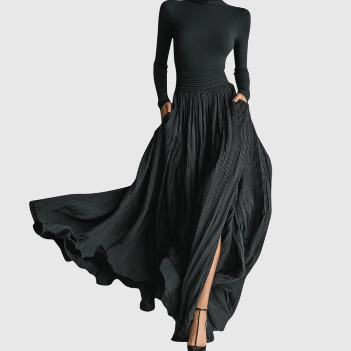 Cerynn | Jupe Maxi Taille Haute Plus Chemisier