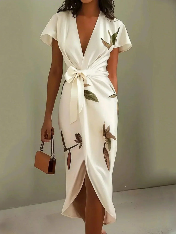 Ruby - Robe Florale Enveloppante Intemporelle