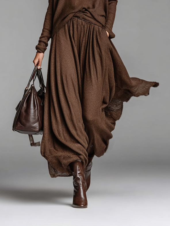 Ensemble jupe et pull col rond