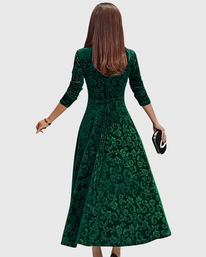 Vespera | Robe Midi Florale Élégante