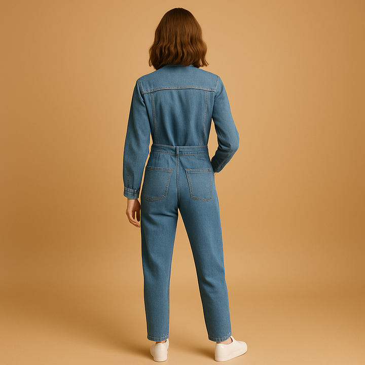 Léna™ | Denim Bleu Structuré