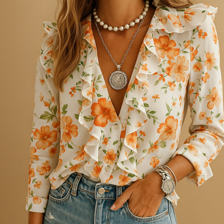 Maéline™ | Blouse Volants Légère