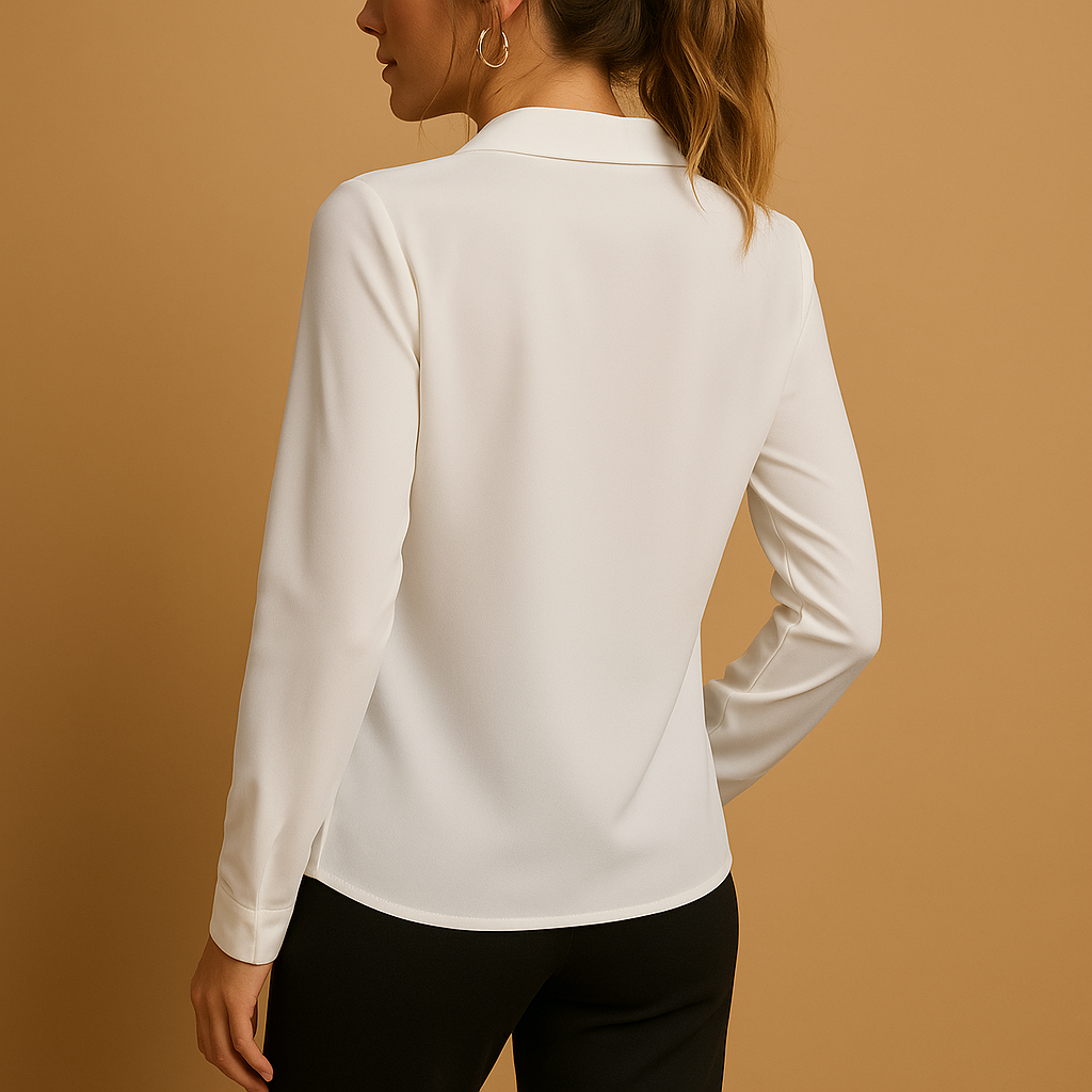 Olympe™ | Blouse Unie Élégante