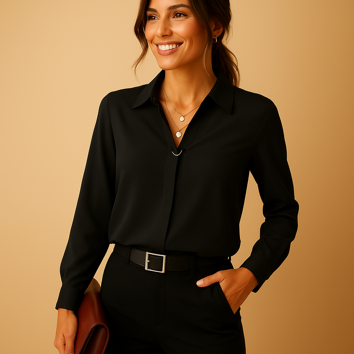 Olympe™ | Blouse Unie Élégante