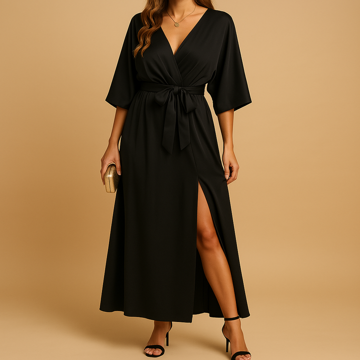 Camélia™ | Robe Décolleté V Élégante
