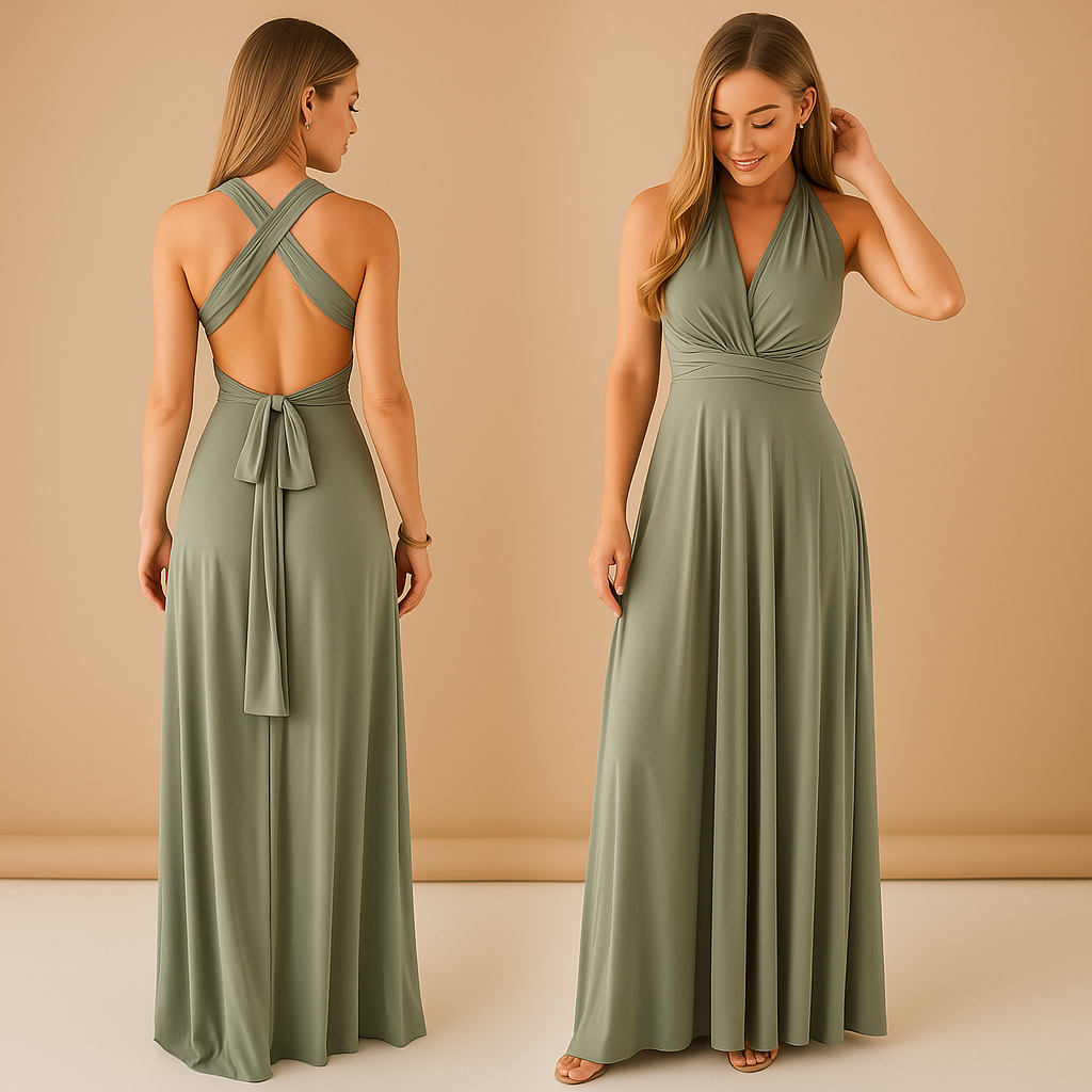 Ophélie™ | Robe Portefeuille Bretelles