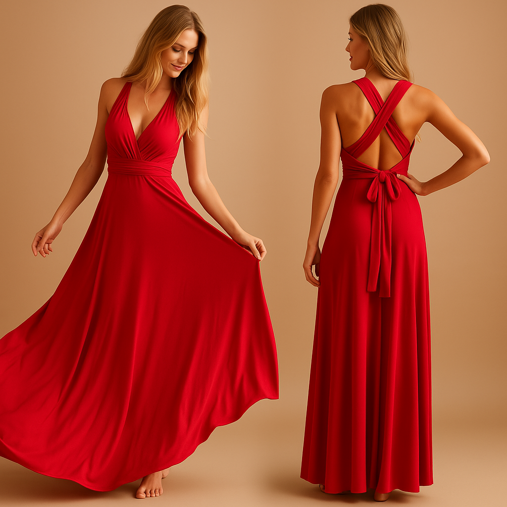 Ophélie™ | Robe Portefeuille Bretelles