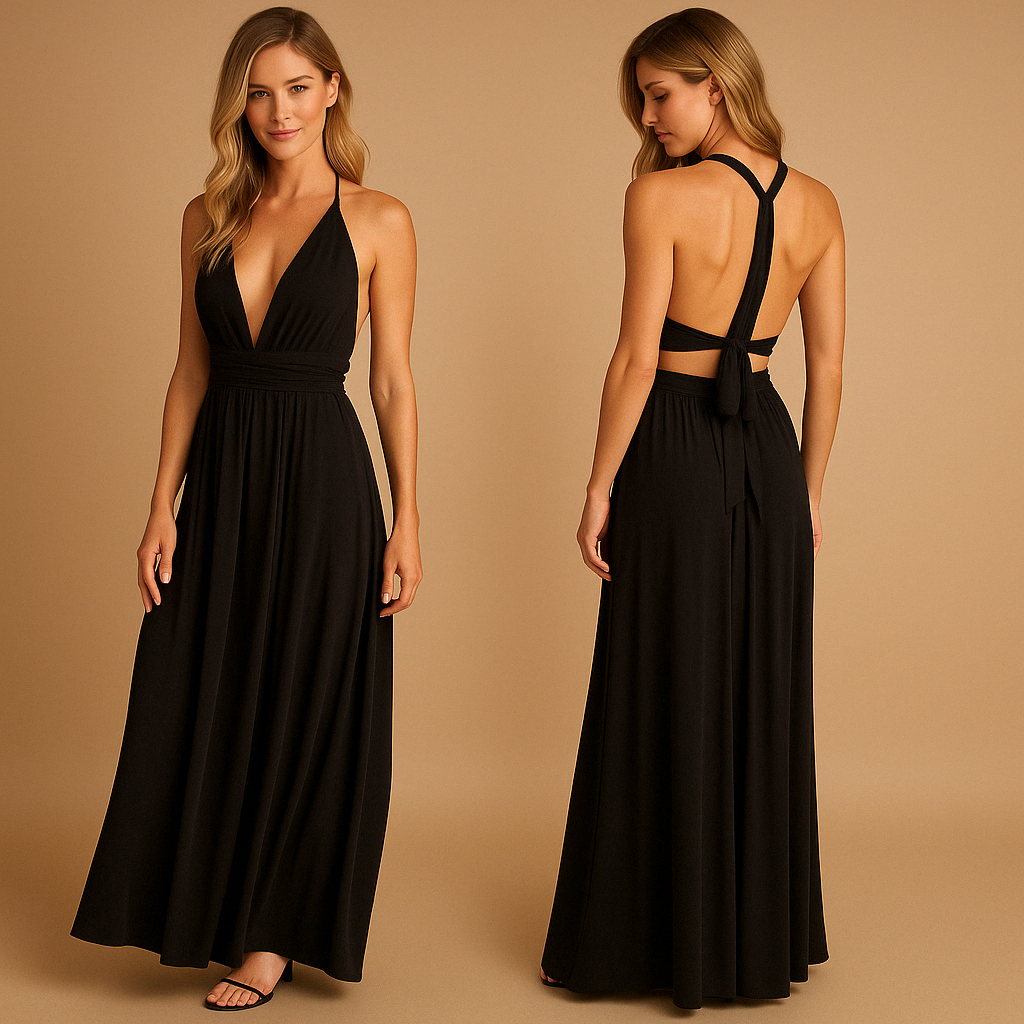 Ophélie™ | Robe Portefeuille Bretelles