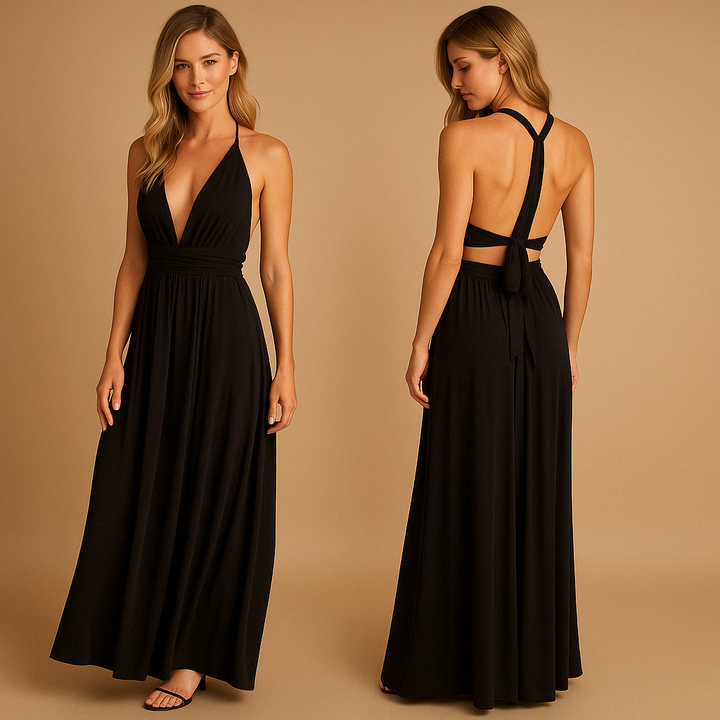 Ophélie™ | Robe Portefeuille Bretelles