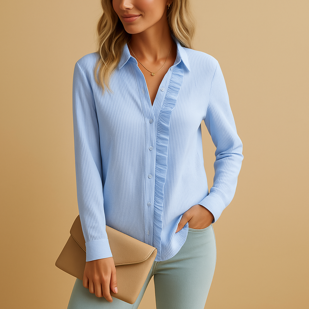 Valentine™ | Blouse Rayée Volants