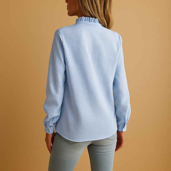 Valentine™ | Blouse Rayée Volants