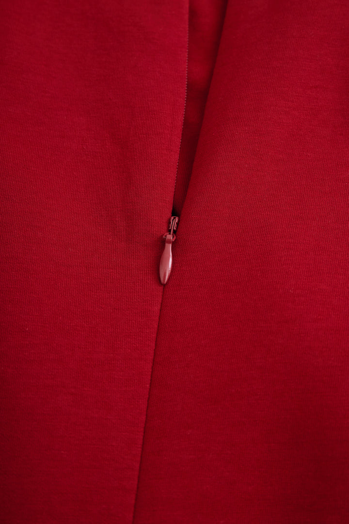 Ruby | Robe Midi Sans Manches Bourgogne