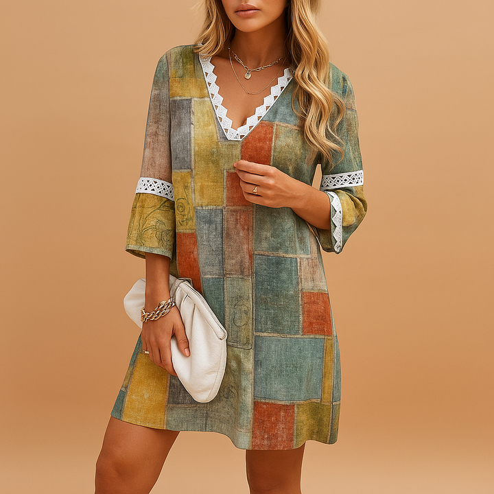 Béryl™ | Robe Été Manches Courtes