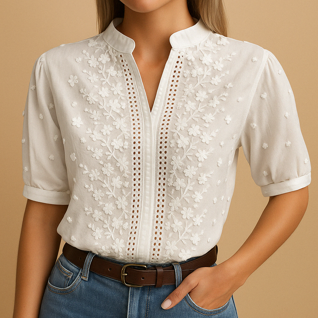 Azélie™ | Blouse Blanche Moderne