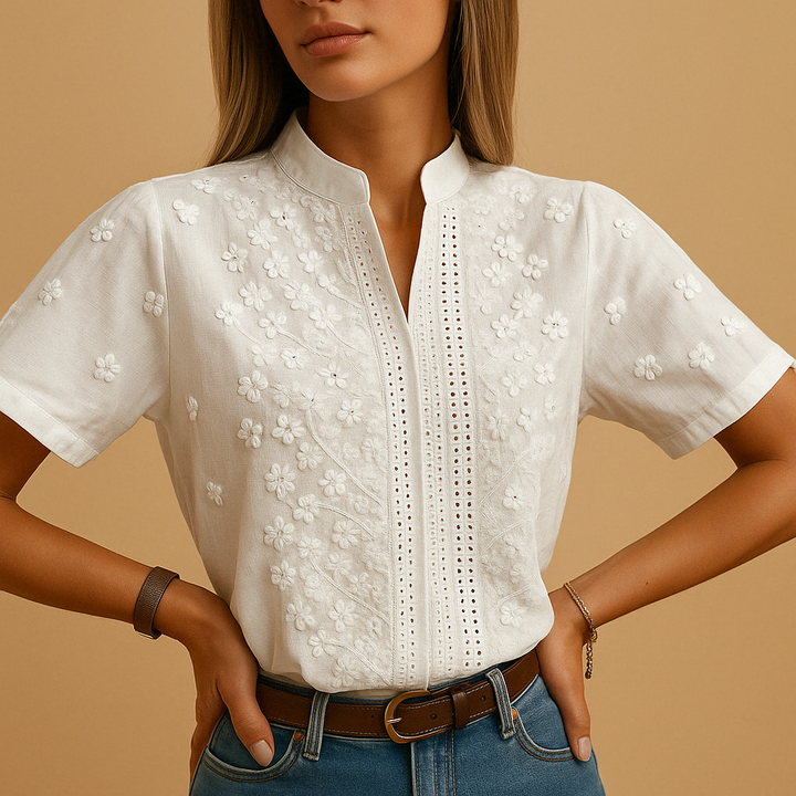 Azélie™ | Blouse Blanche Moderne