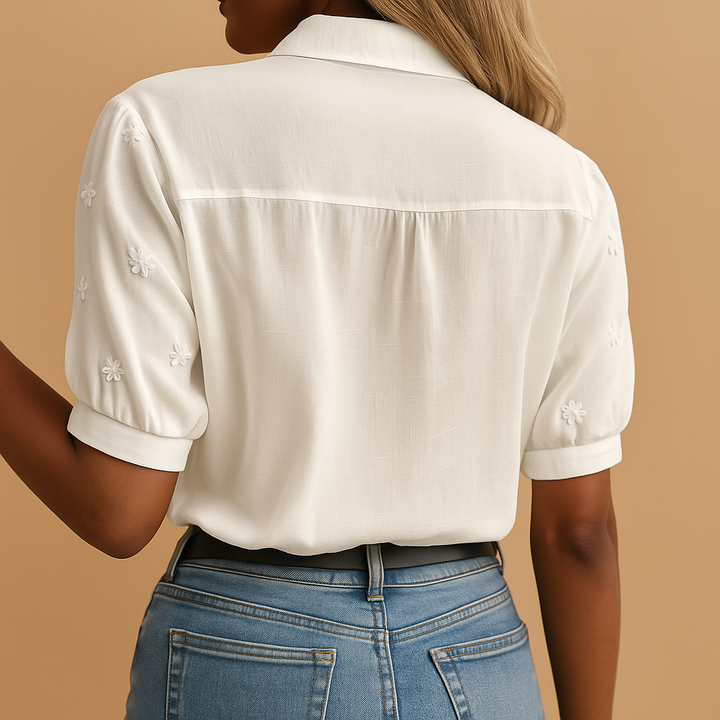 Azélie™ | Blouse Blanche Moderne